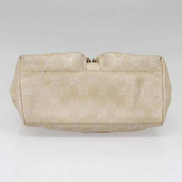 GUCCI GG Canvas Hand Bag Beige Silver 002 1080 Auth fm3872 - Picture 8 of 16